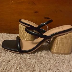 Wedge heel strappy sandal
